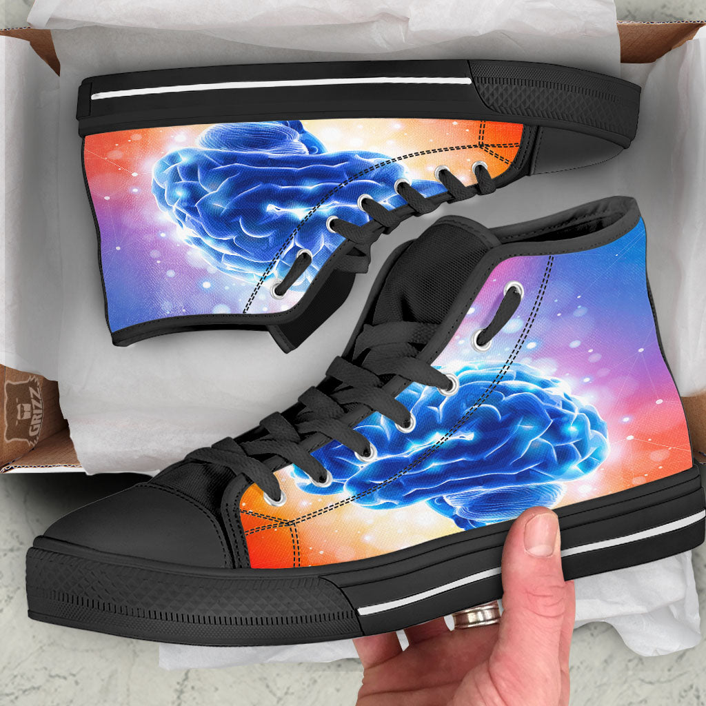 Human Brain High Top Shoes-grizzshop