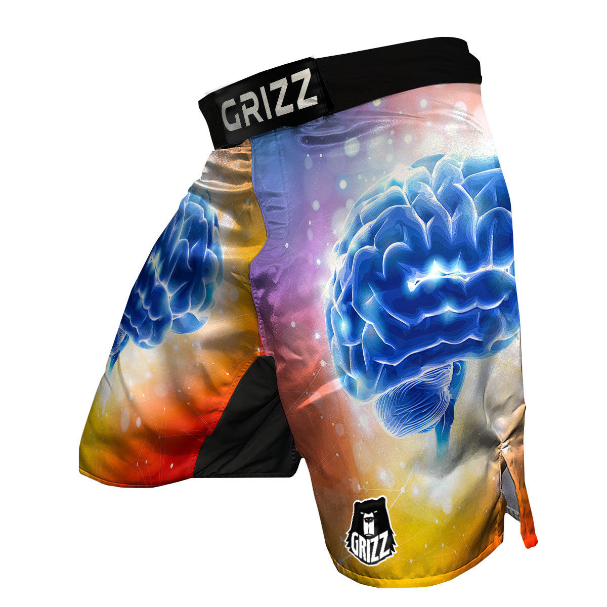 Human Brain MMA Shorts-grizzshop