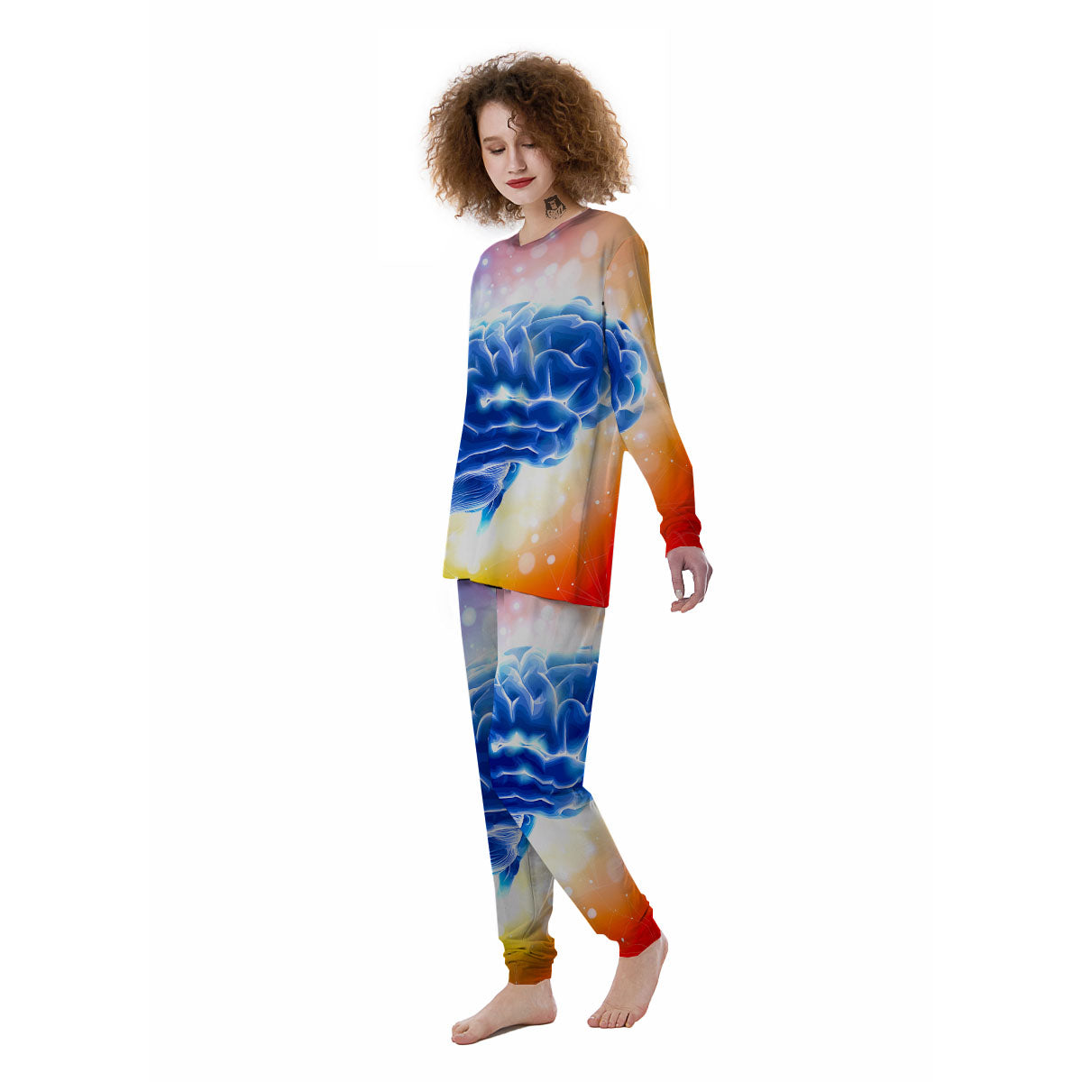 Human Brain Women's Pajamas-grizzshop