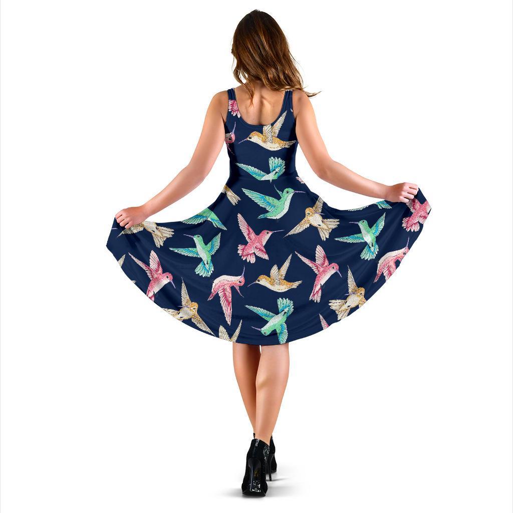 Hummingbird Colorful Dress-grizzshop