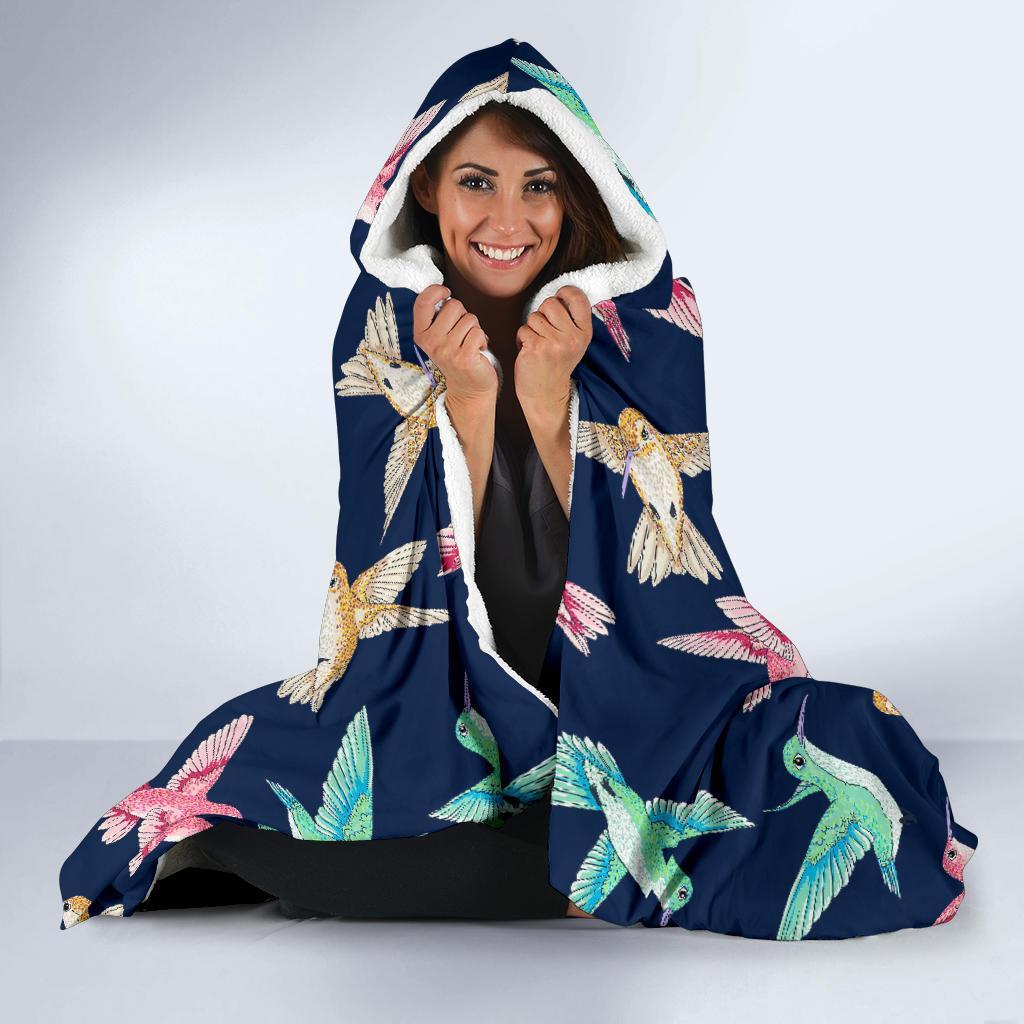 Hummingbird Colorful Hooded Blanket-grizzshop