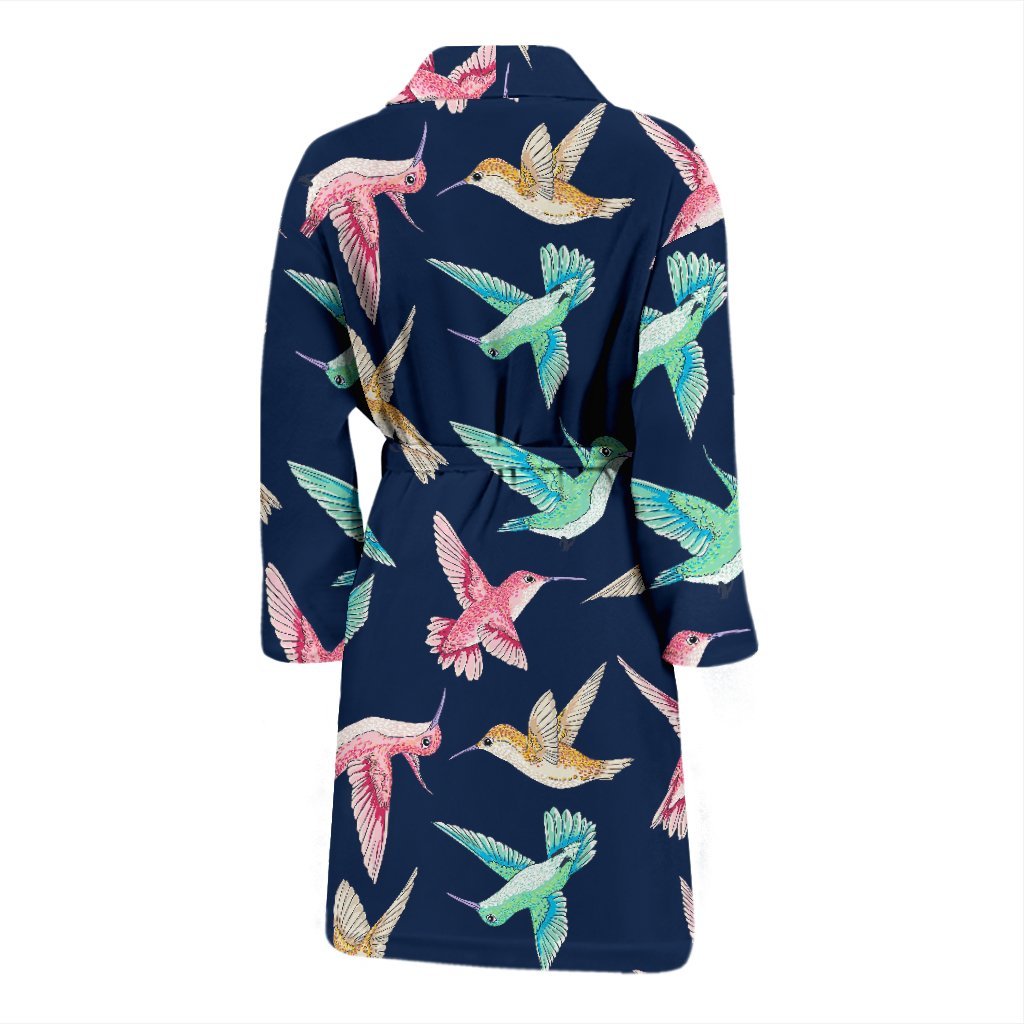 Hummingbird Colorful Men Long Robe-grizzshop