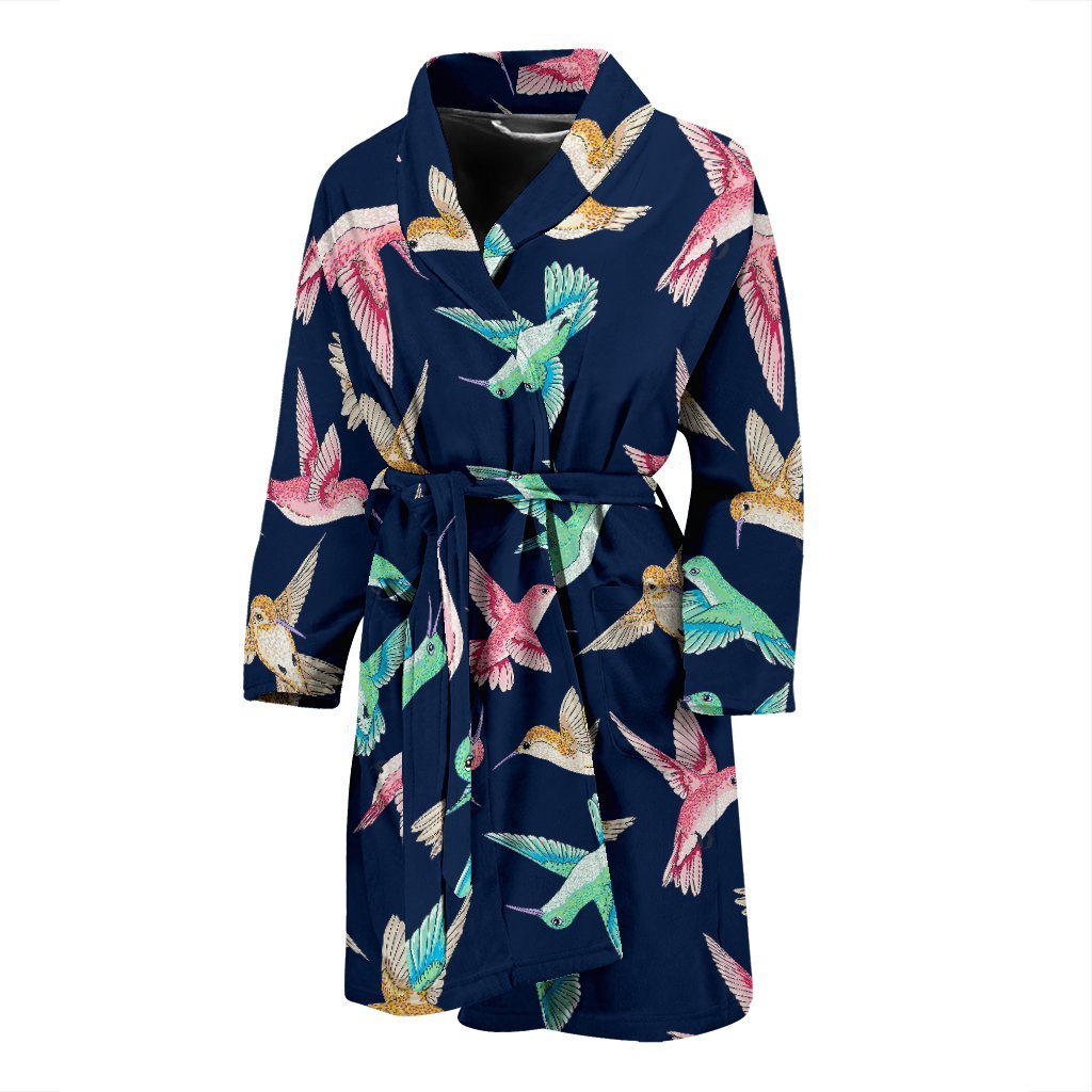 Hummingbird Colorful Men Long Robe-grizzshop