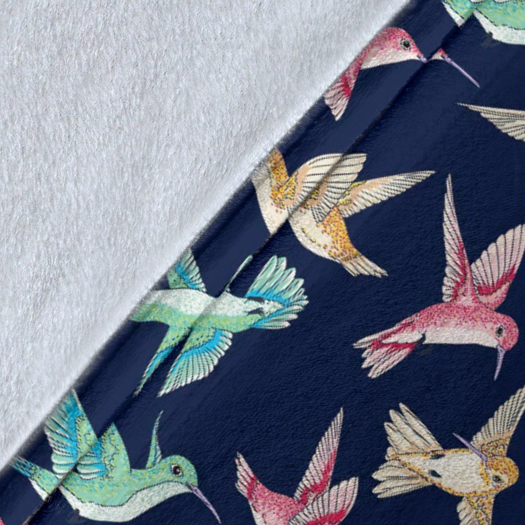 Hummingbird Colorful Pattern Print Blanket-grizzshop