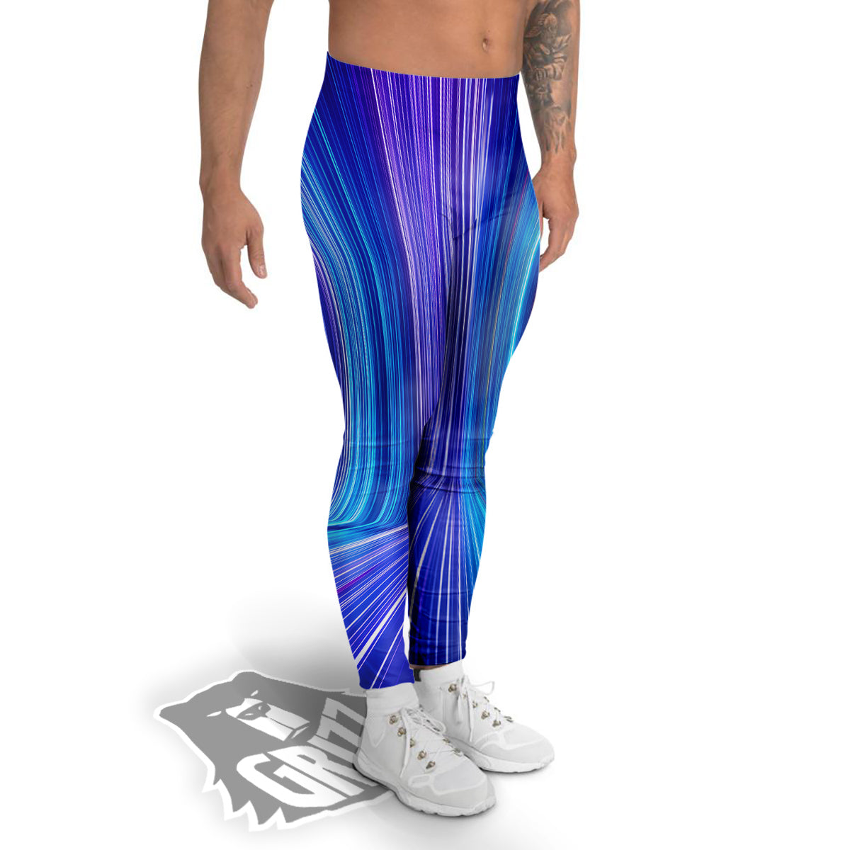 Hyperspace Colorful Print Men's Leggings-grizzshop