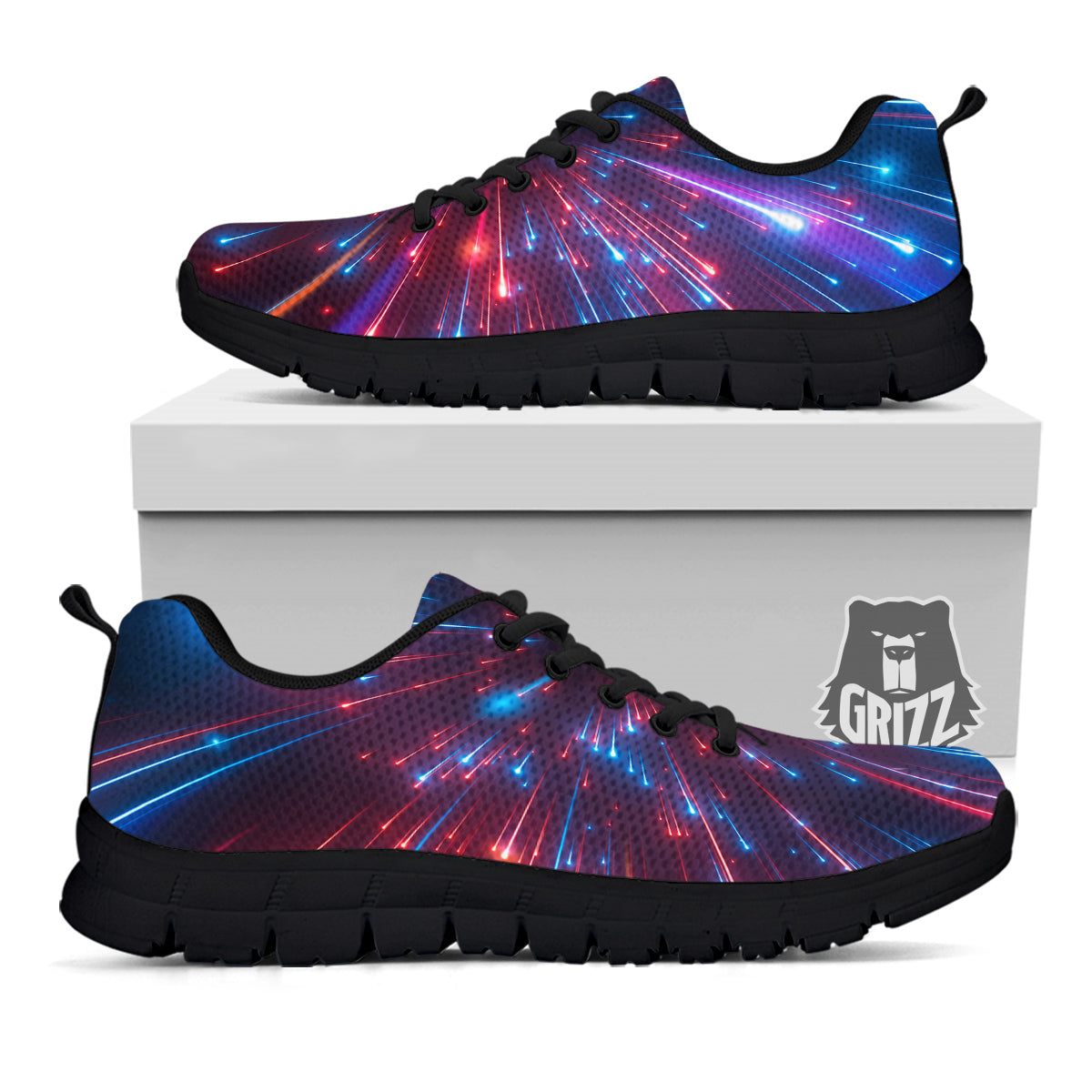 Hyperspace Cosmic Print Black Sneaker-grizzshop