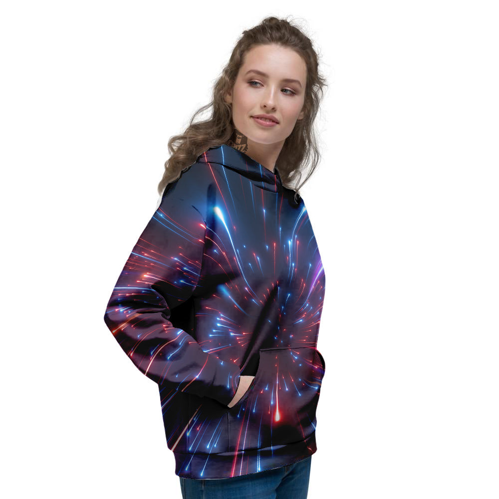 Hyperspace Cosmic Print Women's Hoodie-grizzshop