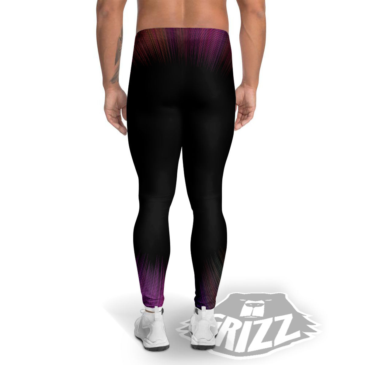 Hyperspace Purple Print Men's Leggings-grizzshop
