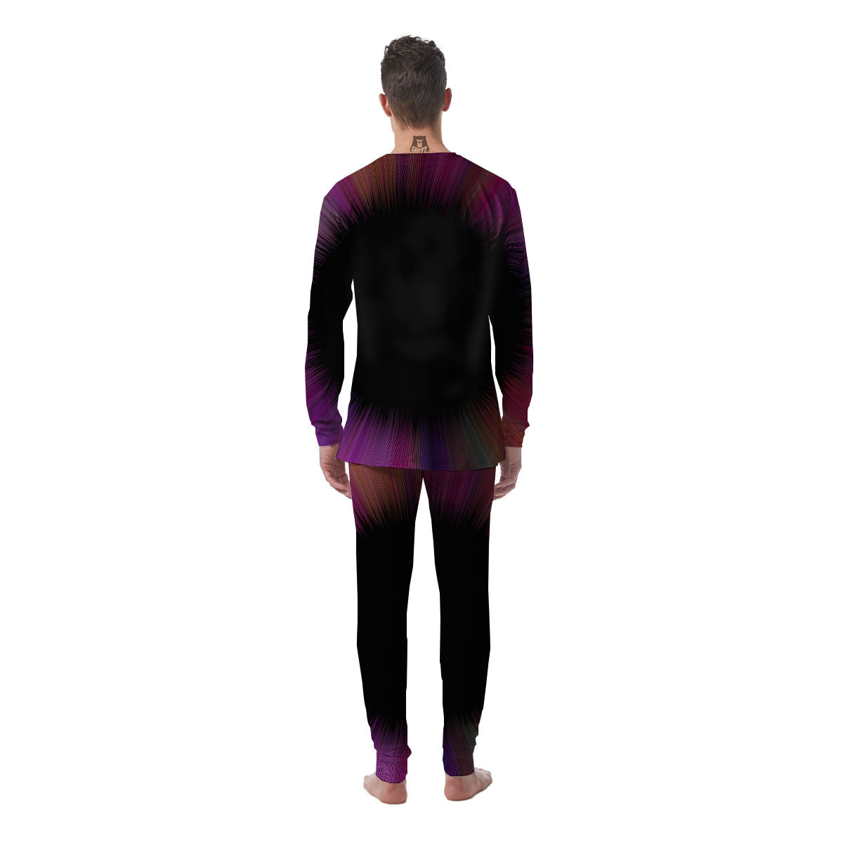 Hyperspace Purple Print Men's Pajamas-grizzshop