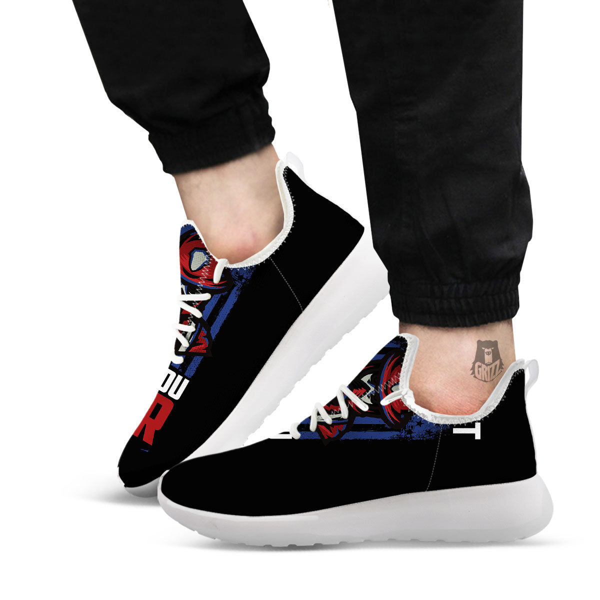 I Fight What You Fear Firefighter Print White Athletic Shoes-grizzshop