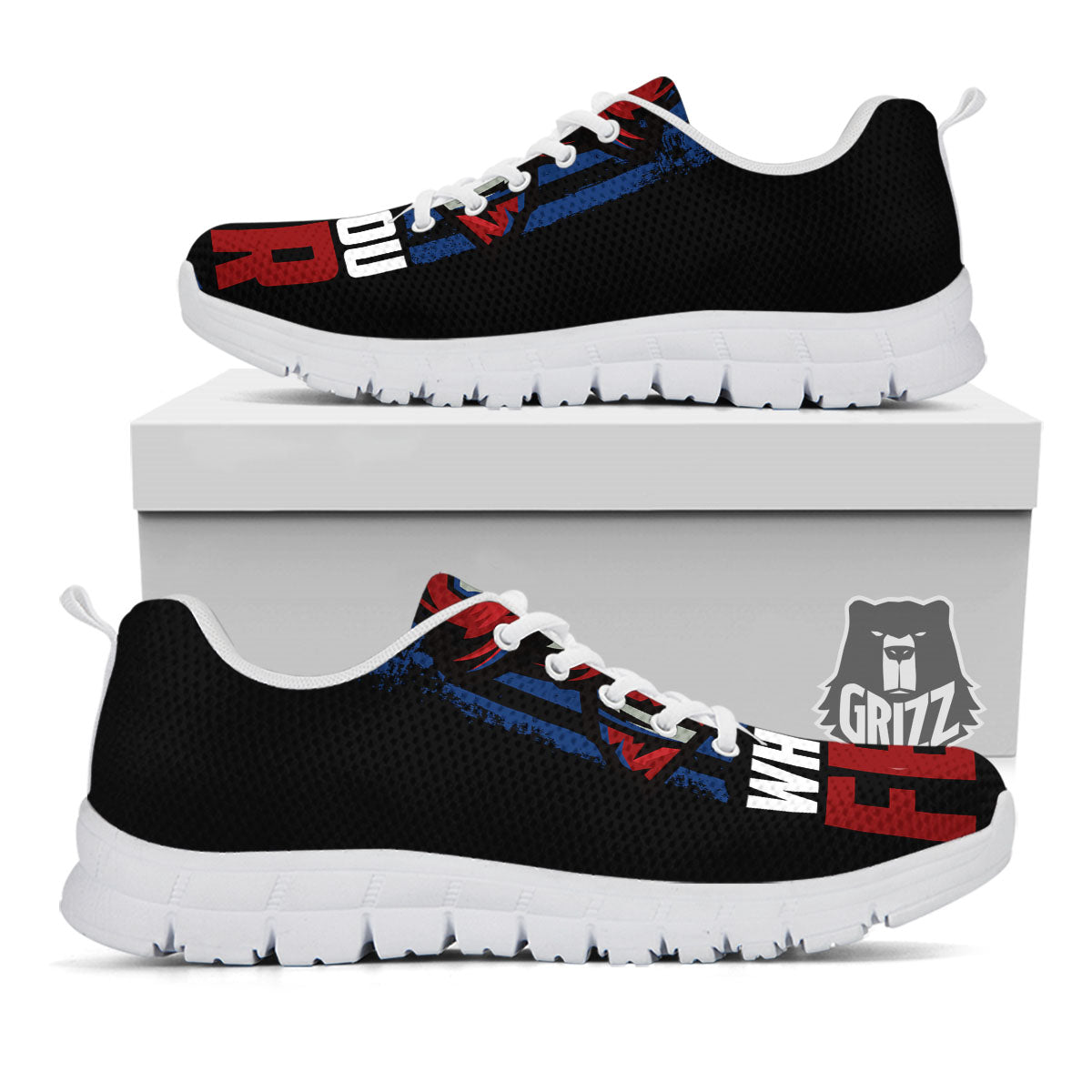 I Fight What You Fear Firefighter Print White Sneaker-grizzshop