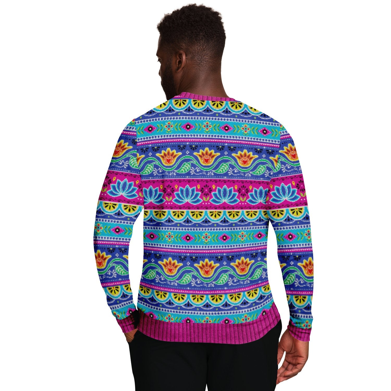 I Will Be For Christmas Om Sign Ugly Christmas Sweater-grizzshop