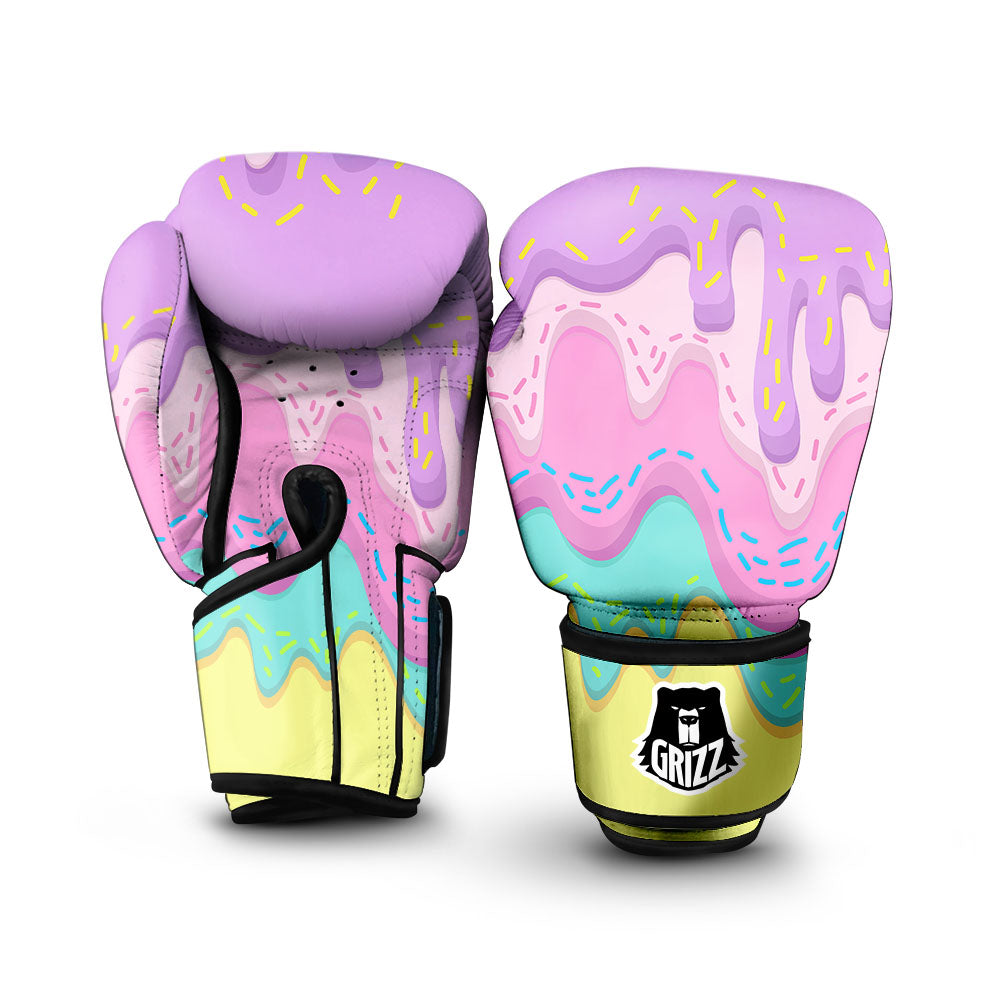 Ice Cream Dripping Pastel Print Boxing Gloves-grizzshop