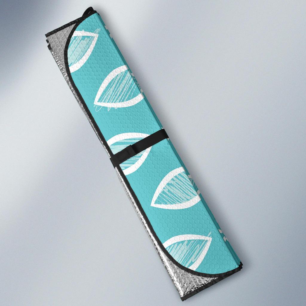 Ichthys Christian Pattern Print Car Sun Shade-grizzshop