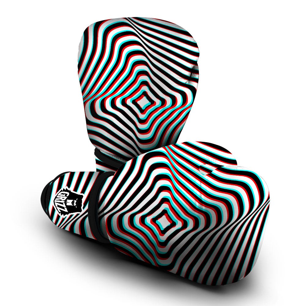 Illusion Anaglyph Optical Print Boxing Gloves-grizzshop
