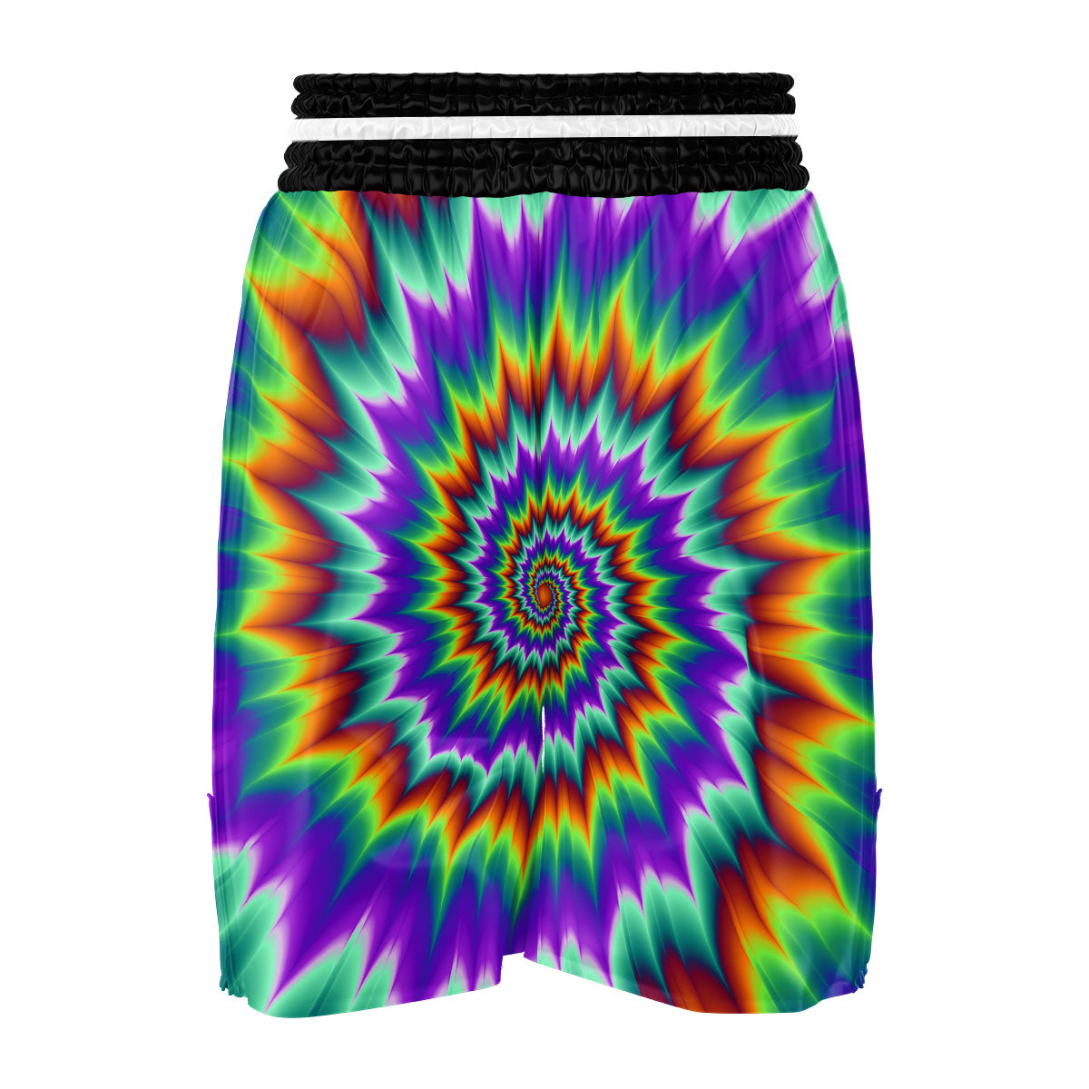 Illusion Optical Psychedelic Spiral Boxing Shorts-grizzshop