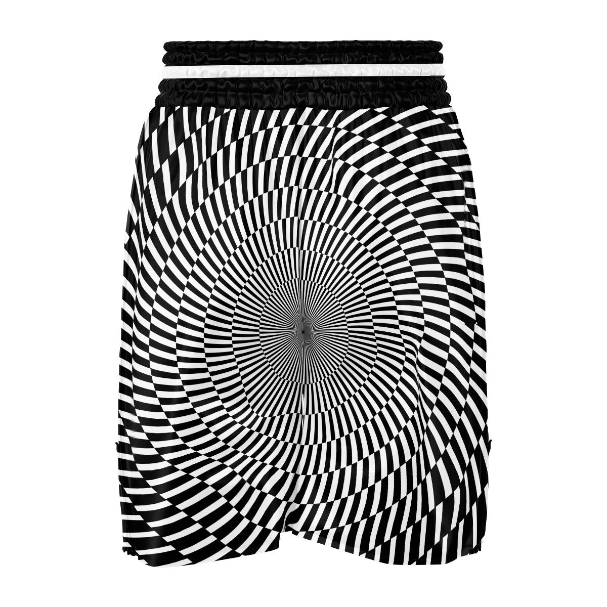 Illusion Optical Psychedelic Web Boxing Shorts-grizzshop