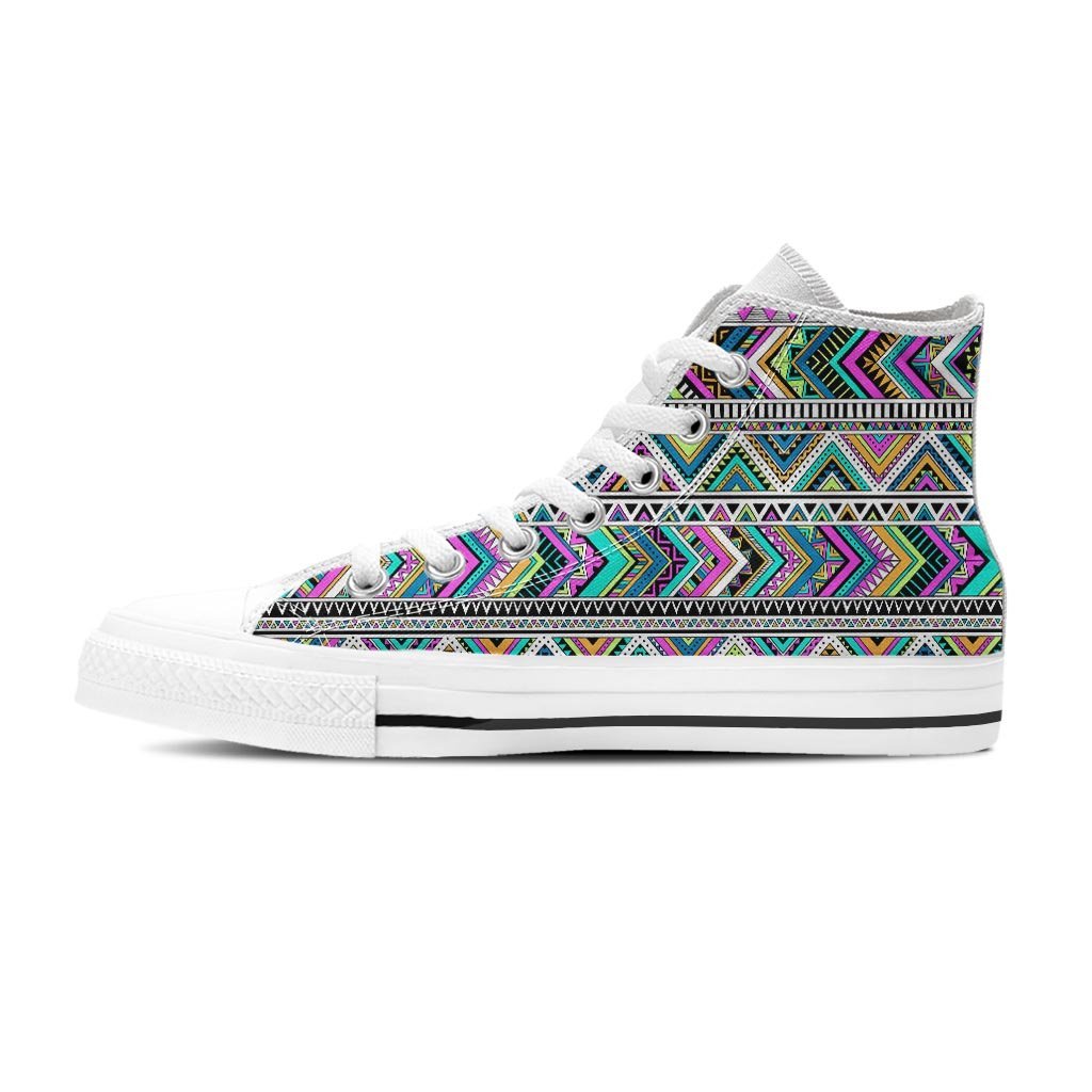 Indian Aztec Women's High Top Shoes-grizzshop