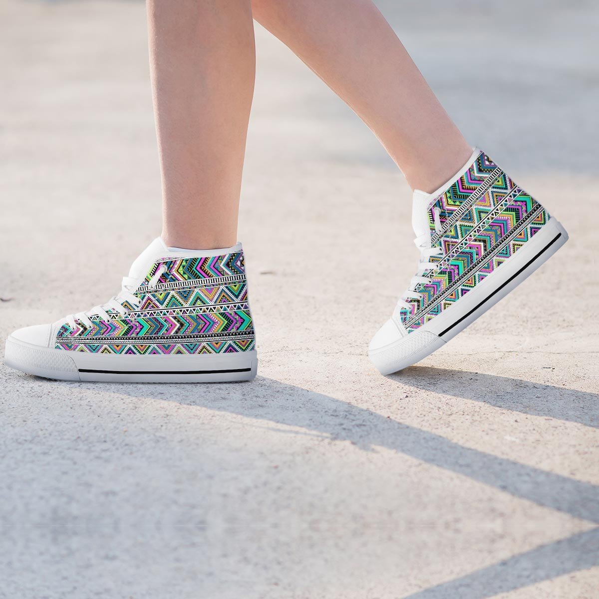Indian Aztec Women's High Top Shoes-grizzshop