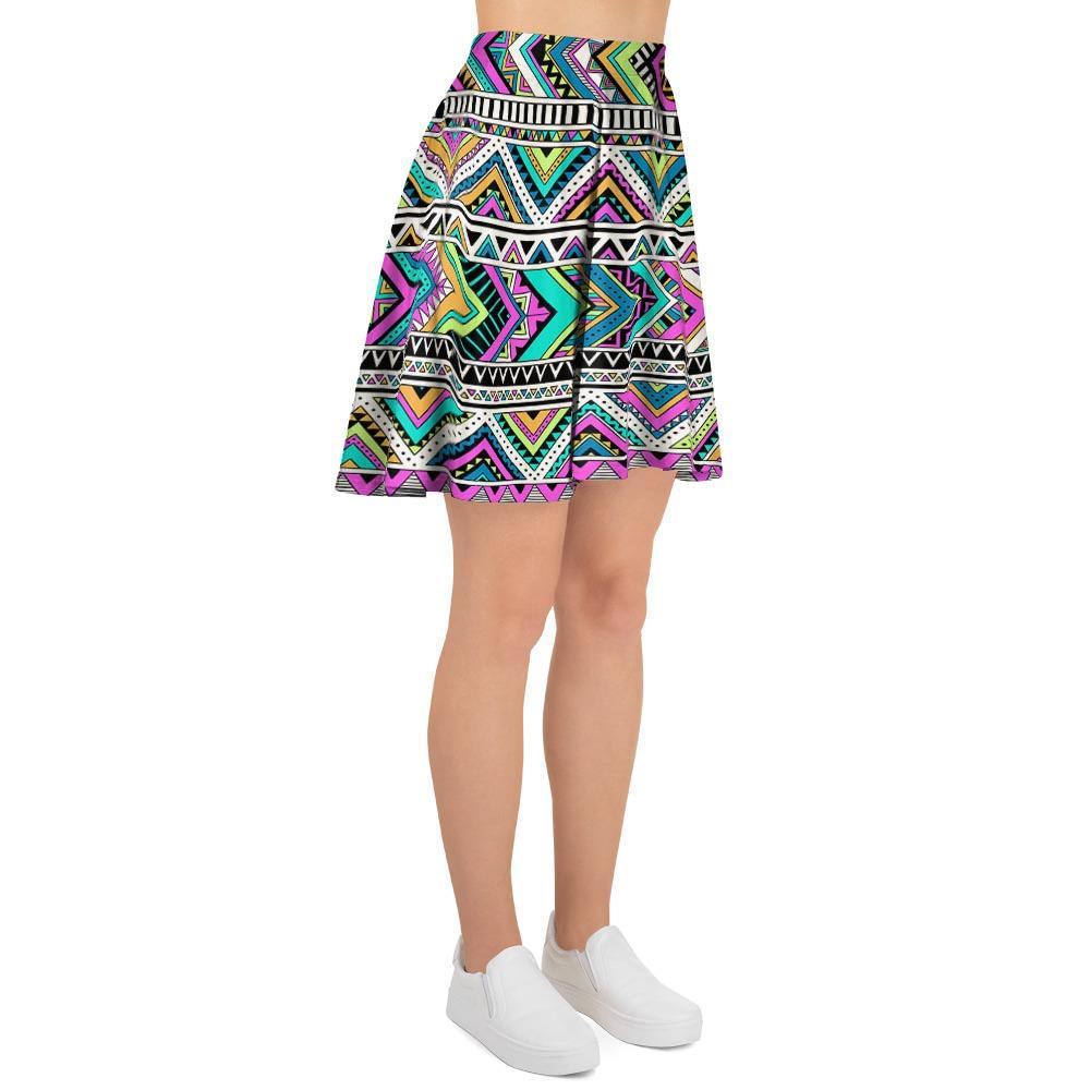 Indian Aztec Women's Skirt-grizzshop