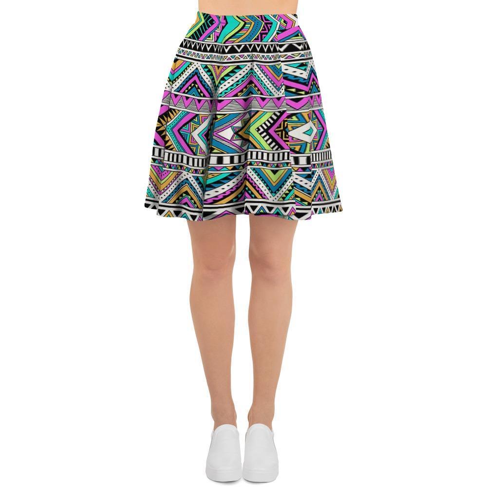 Indian Aztec Women's Skirt-grizzshop