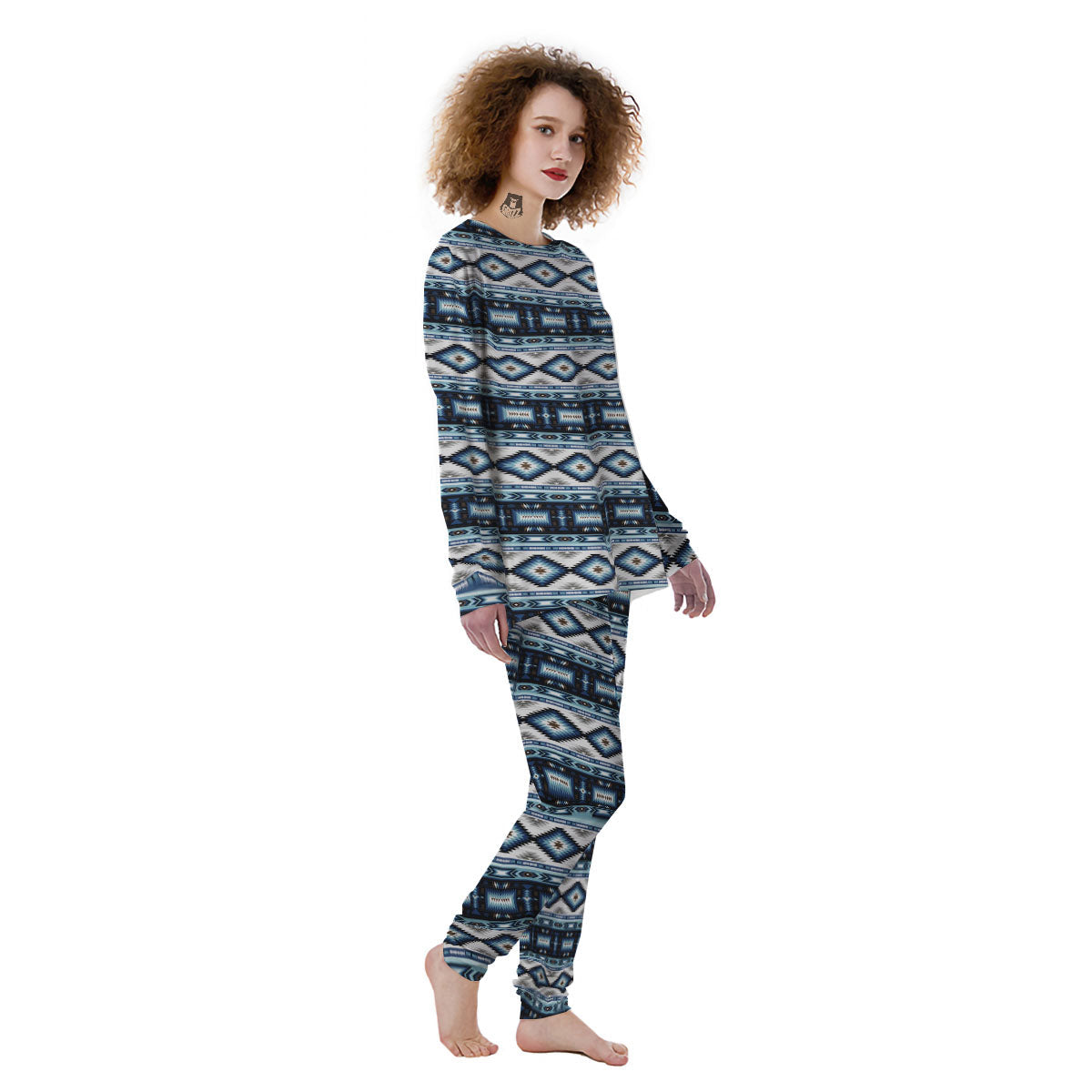 Indian Native American Print Pattern Women's Pajamas-grizzshop