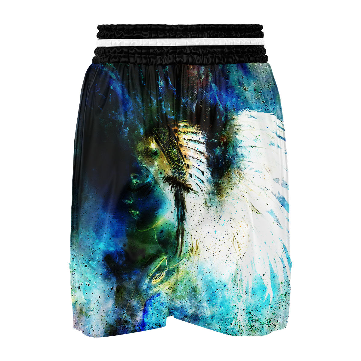 Indian Woman Galaxy Native Boxing Shorts-grizzshop