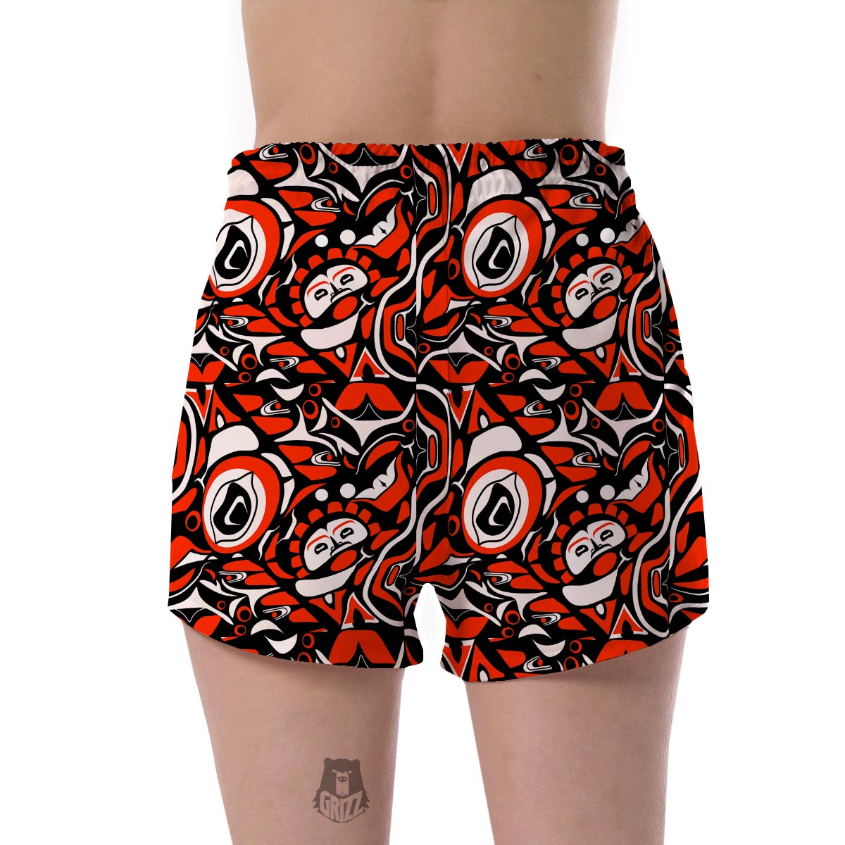 Indians Aztec Pendleton Tribal Native Navajo American Print Women's Shorts-grizzshop