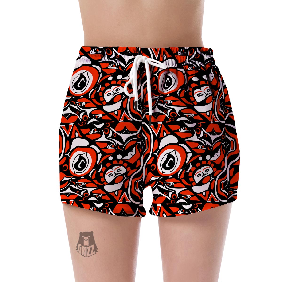 Indians Aztec Pendleton Tribal Native Navajo American Print Women's Shorts-grizzshop