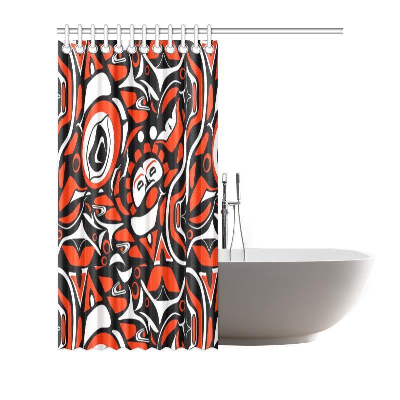 Indians Aztec Tribal Native Navajo American Print Bathroom Shower Curtain-grizzshop