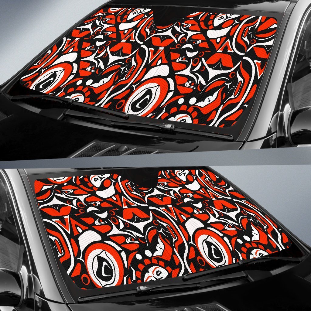 Indians Aztec Tribal Native Navajo American Print Car Sun Shade-grizzshop