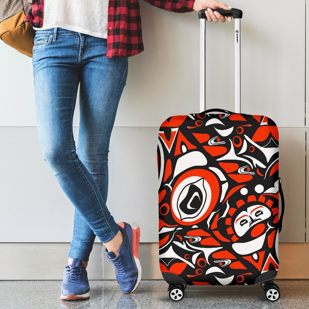Indians Aztec Tribal Native Navajo American Print Elastic Luggage Cover-grizzshop