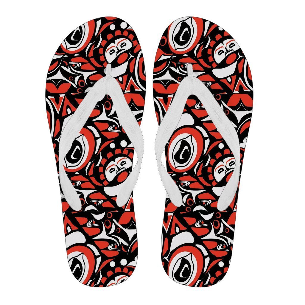 Indians Aztec Tribal Native Navajo American Print Men & Women Flip Flops-grizzshop