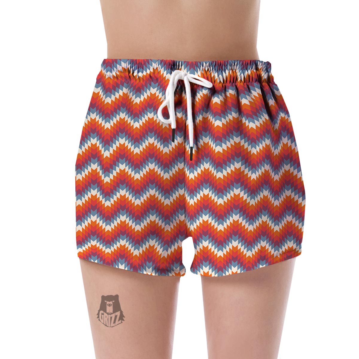 Indians Native American Navajo Aztec Pendleton Tribal Print Women's Shorts-grizzshop