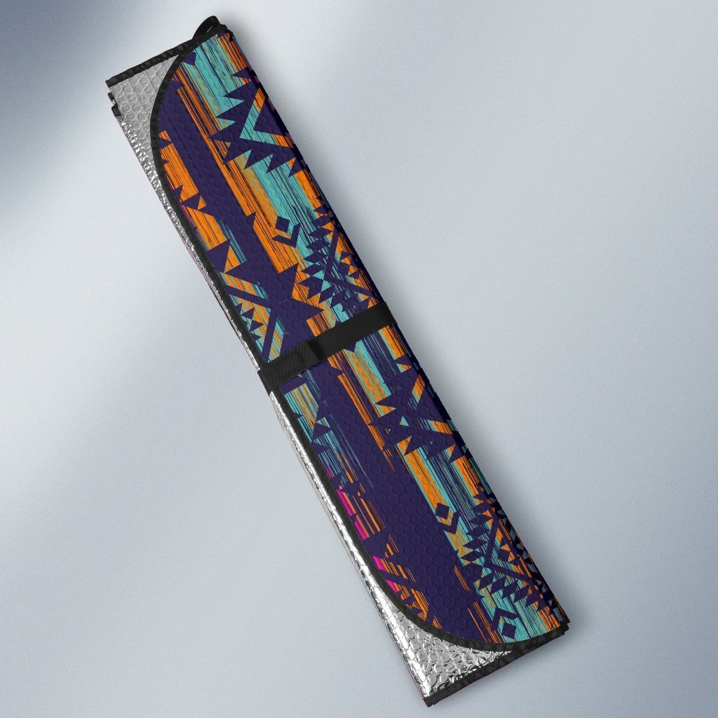 Indians Navajo Aztec Tribal Native American Print Car Sun Shade-grizzshop