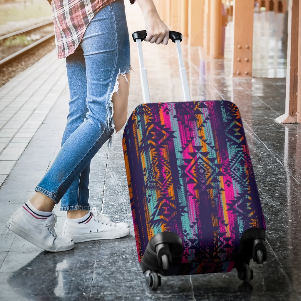 Indians Navajo Aztec Tribal Native American Print Elastic Luggage Cover-grizzshop