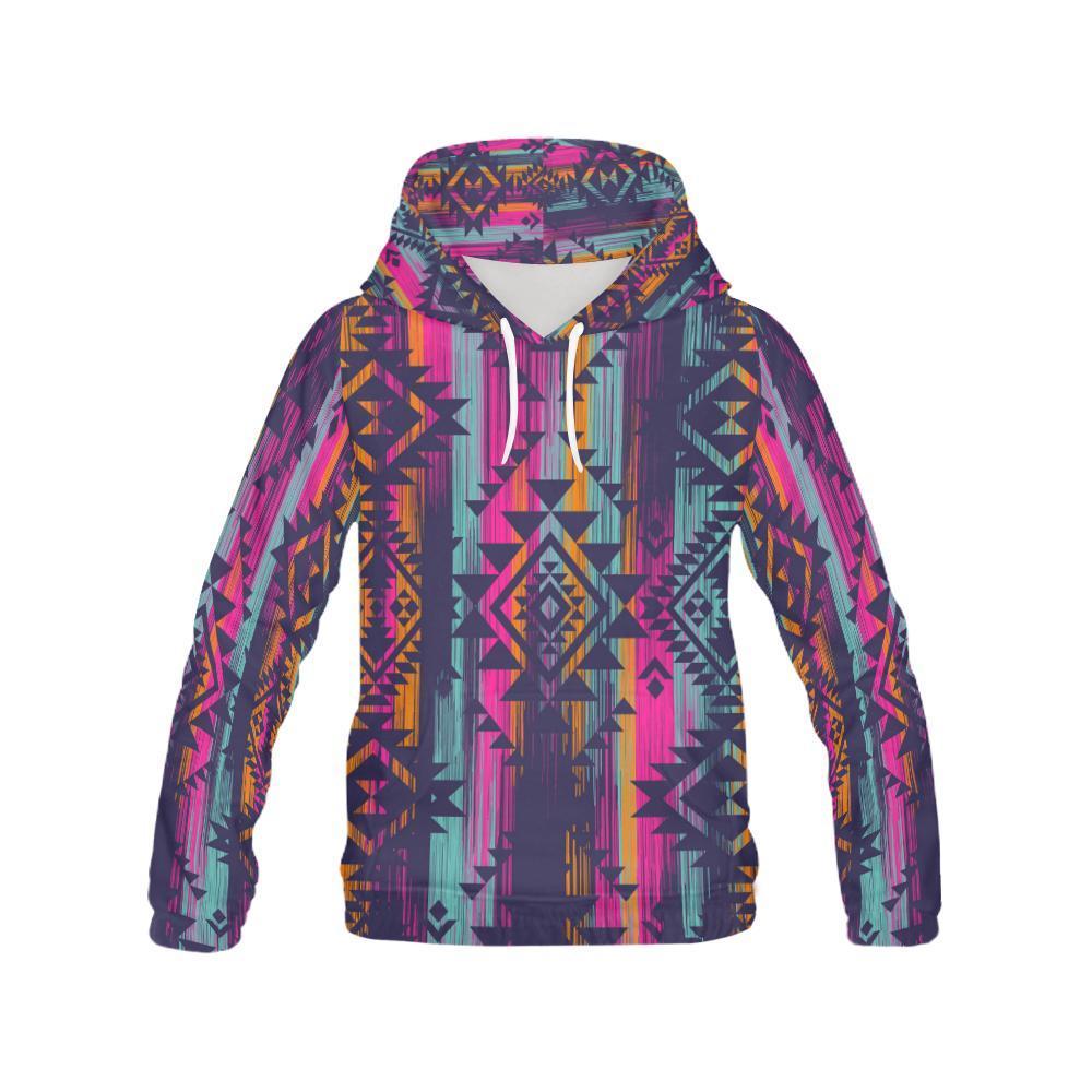 Indians Navajo Aztec Tribal Native American Print Men Pullover Hoodie-grizzshop