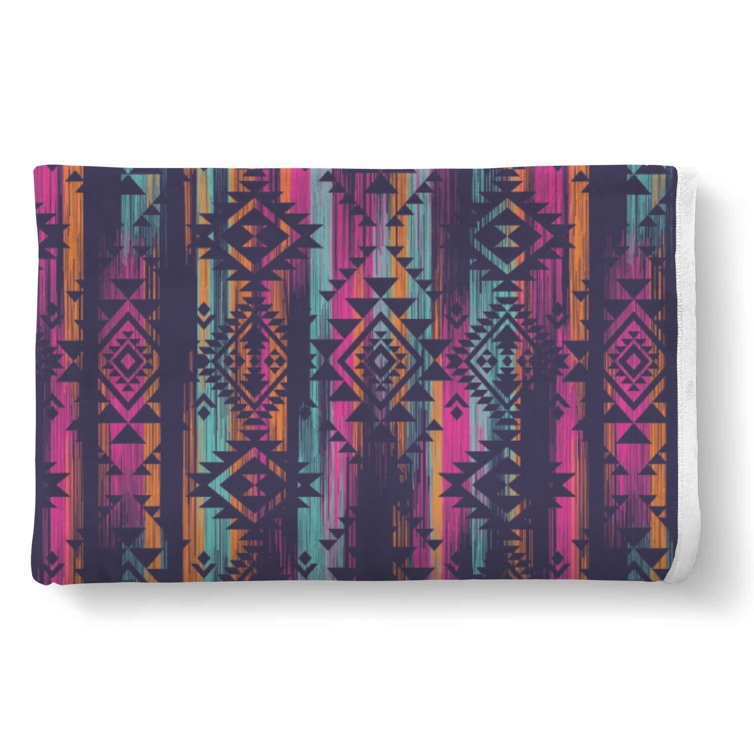 Indians Navajo Aztec Tribal Native American Print Throw Blanket-grizzshop