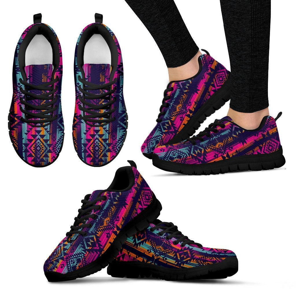 Indians Navajo Aztec Tribal Native American Print Women Shoes Sneakers-grizzshop