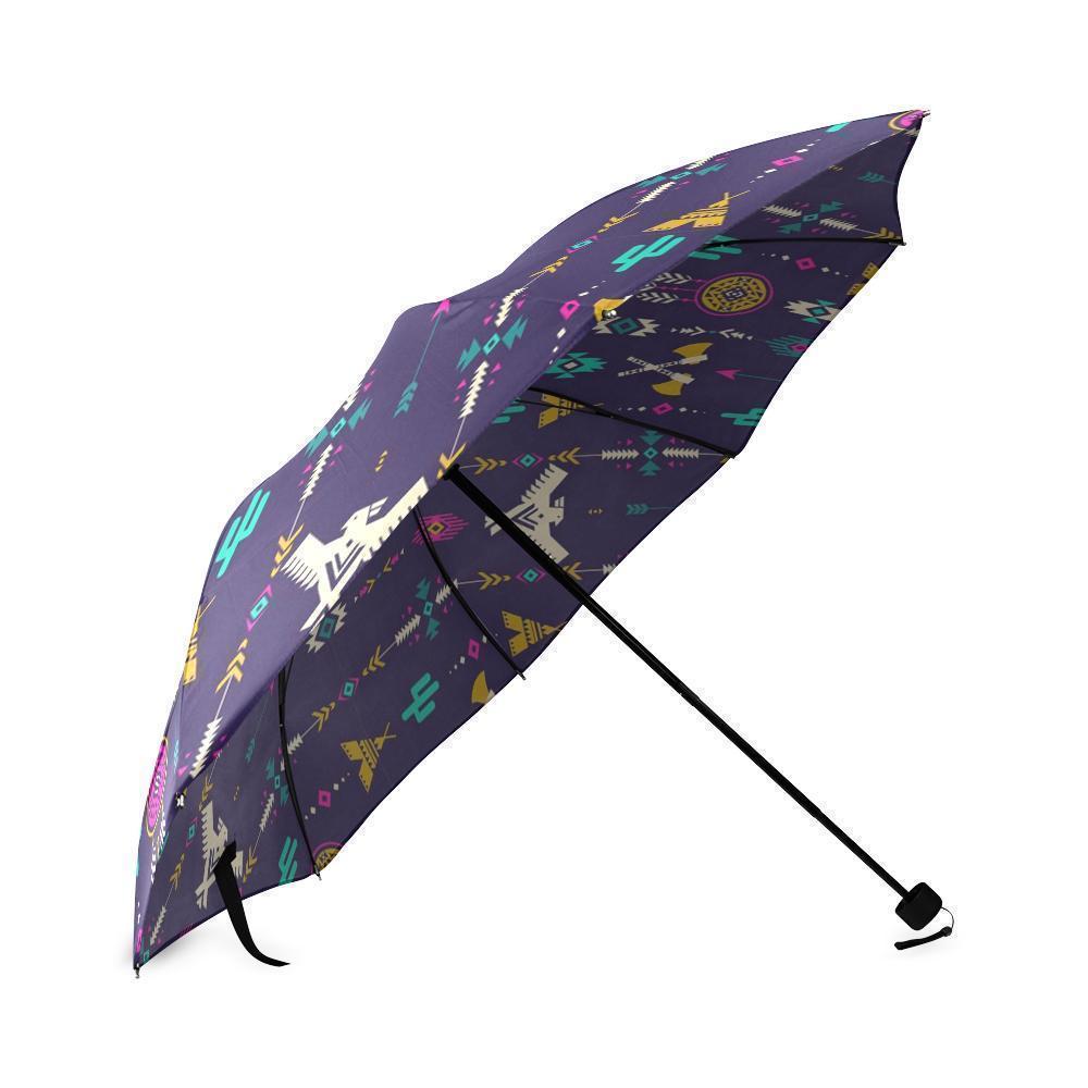 Indians Tribal Native Navajo American Aztec Print Foldable Umbrella-grizzshop