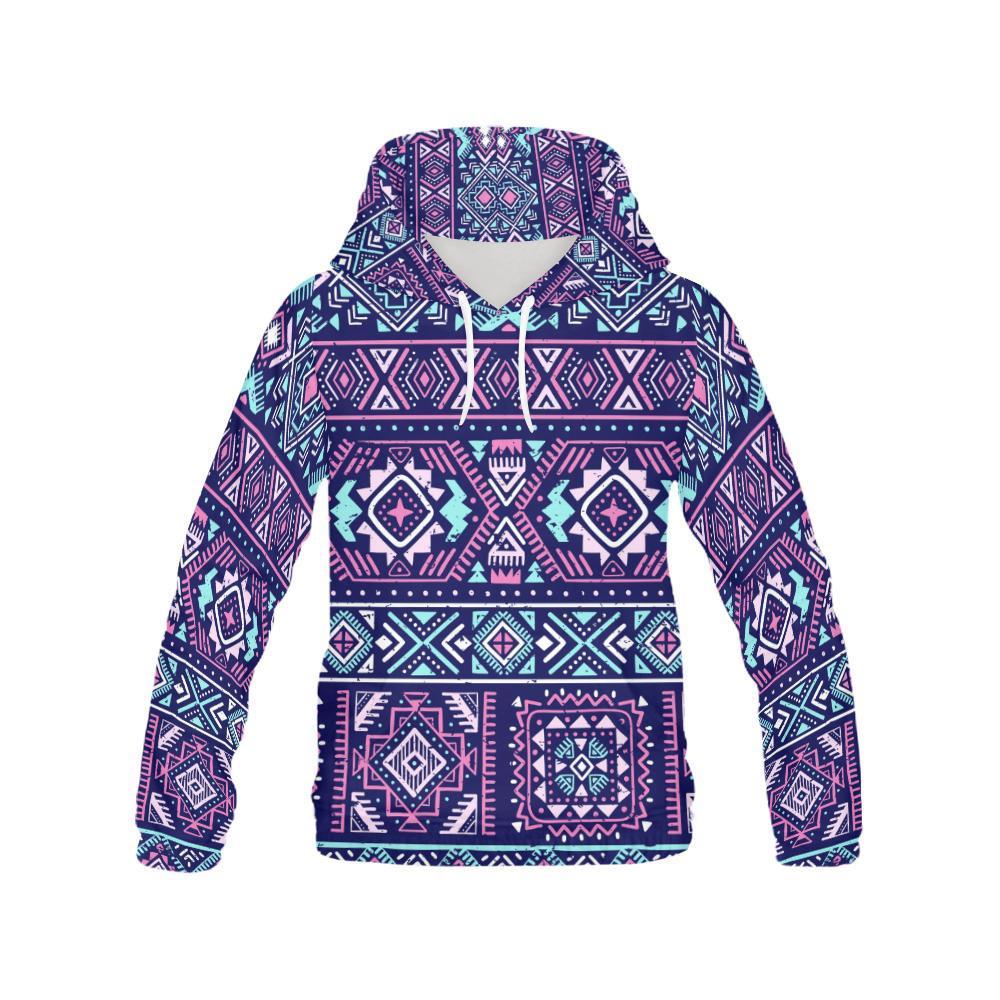 Indians Tribal Native Navajo American Aztec Print Men Pullover Hoodie-grizzshop