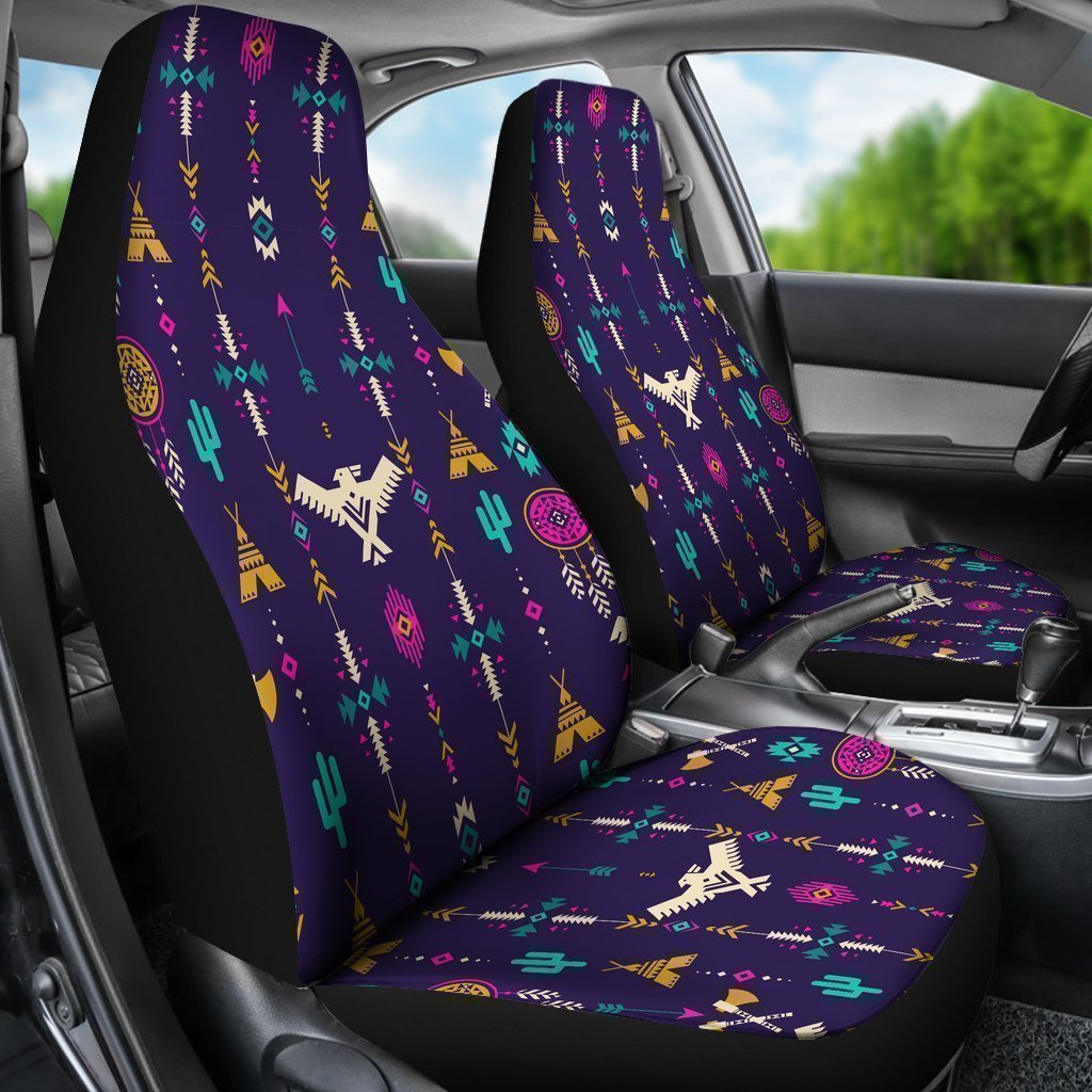 Indians Tribal Native Navajo American Aztec Print Universal Fit Car Seat Cover-grizzshop