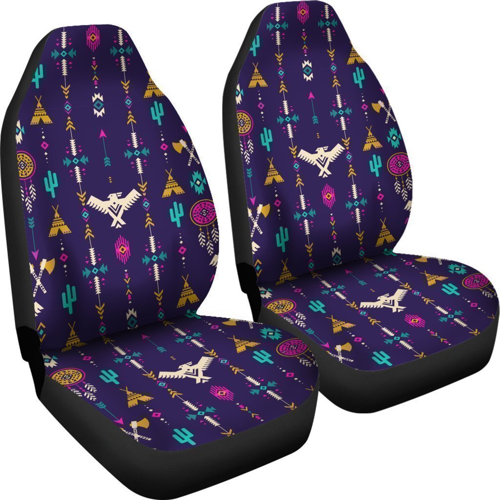 Indians Tribal Native Navajo American Aztec Print Universal Fit Car Seat Cover-grizzshop