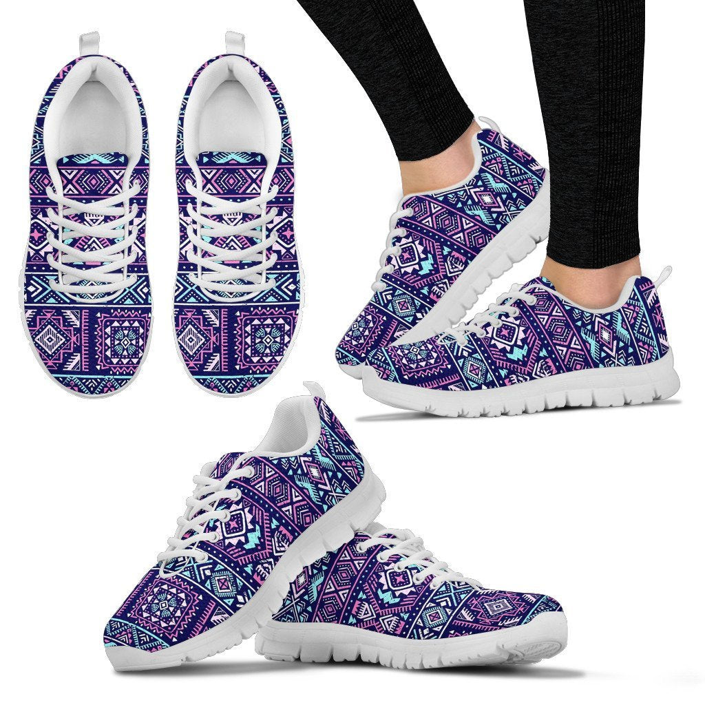 Indians Tribal Native Navajo American Aztec Print Women Shoes Sneakers-grizzshop