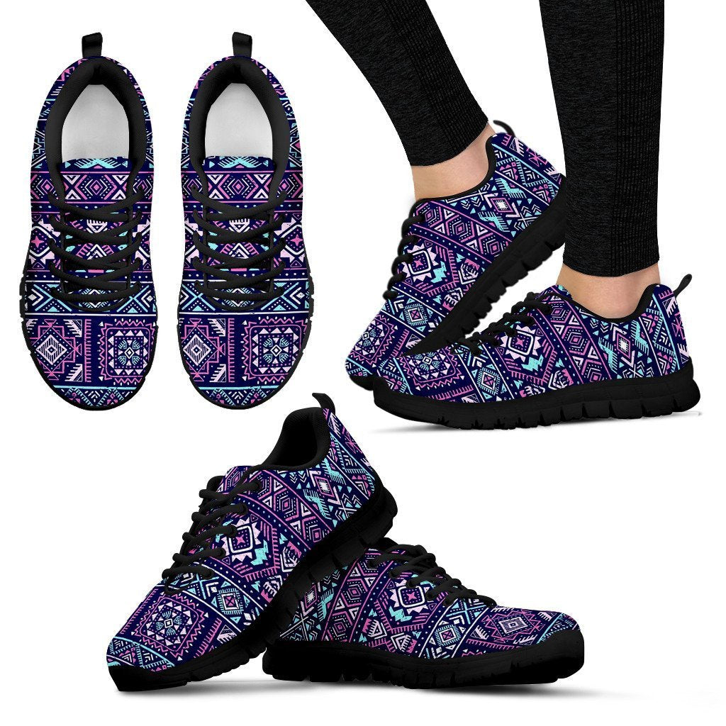 Indians Tribal Native Navajo American Aztec Print Women Shoes Sneakers-grizzshop