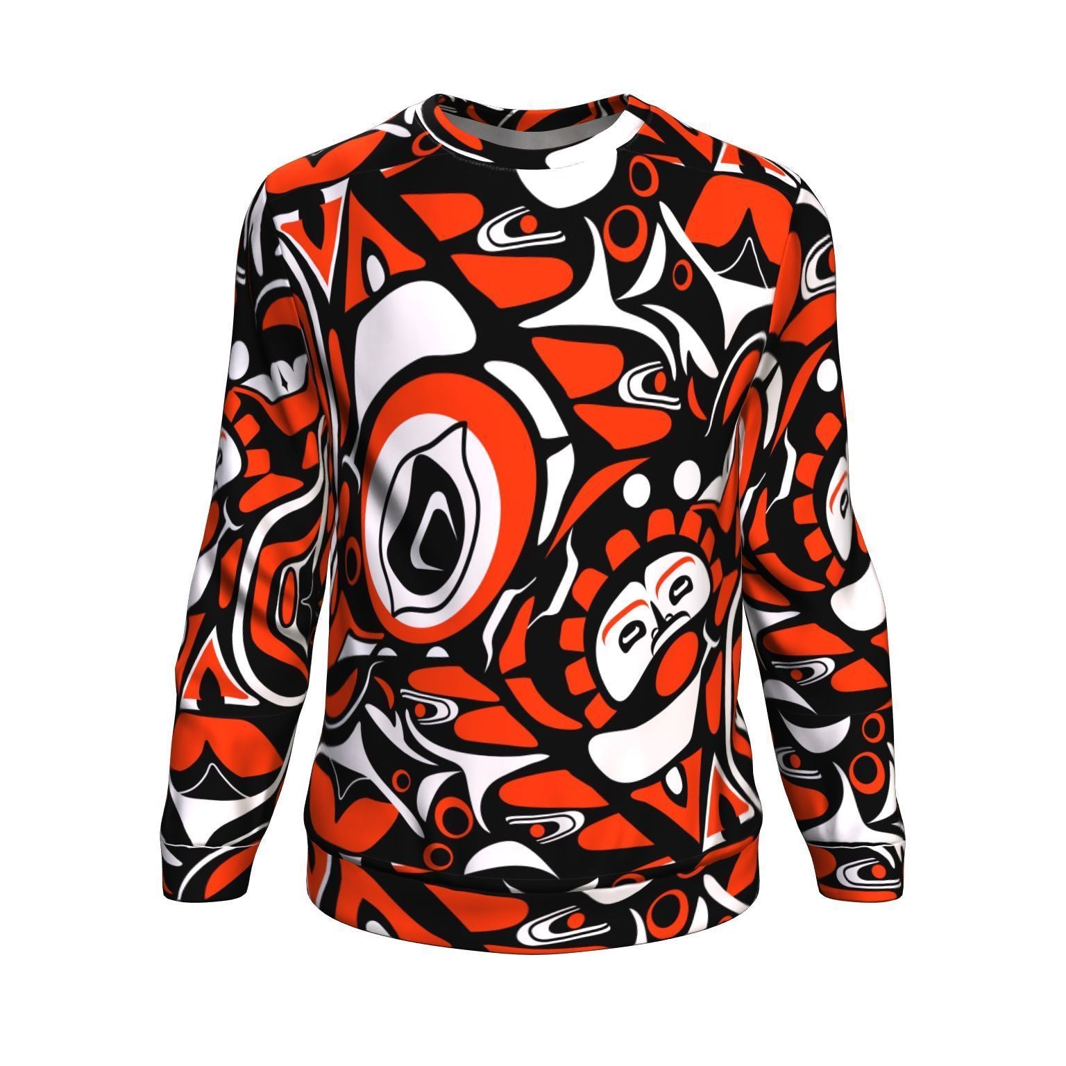 Indians Aztec Tribal Native Navajo American Print Men Crew Neck Sweatshirt-grizzshop