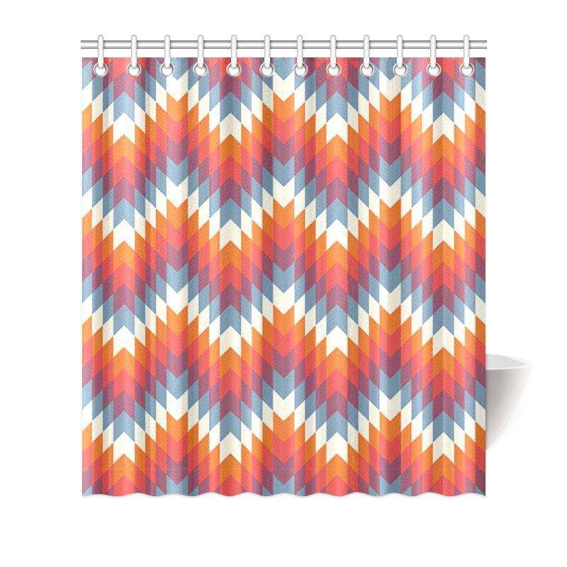 Indians Native American Navajo Aztec Tribal Print Bathroom Shower Curtain-grizzshop