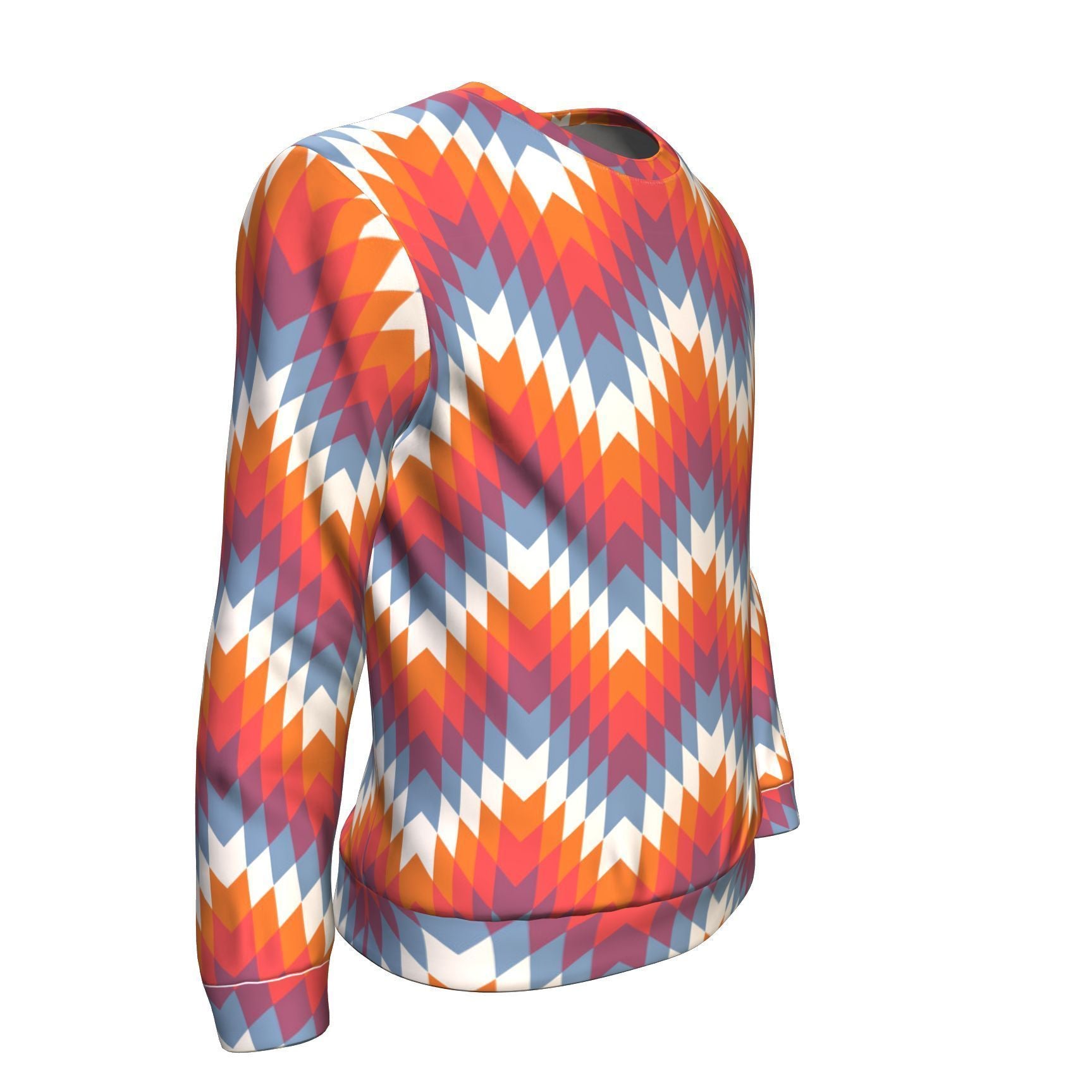 Indians Native American Navajo Aztec Tribal Print Men Crew Neck Sweatshirt-grizzshop