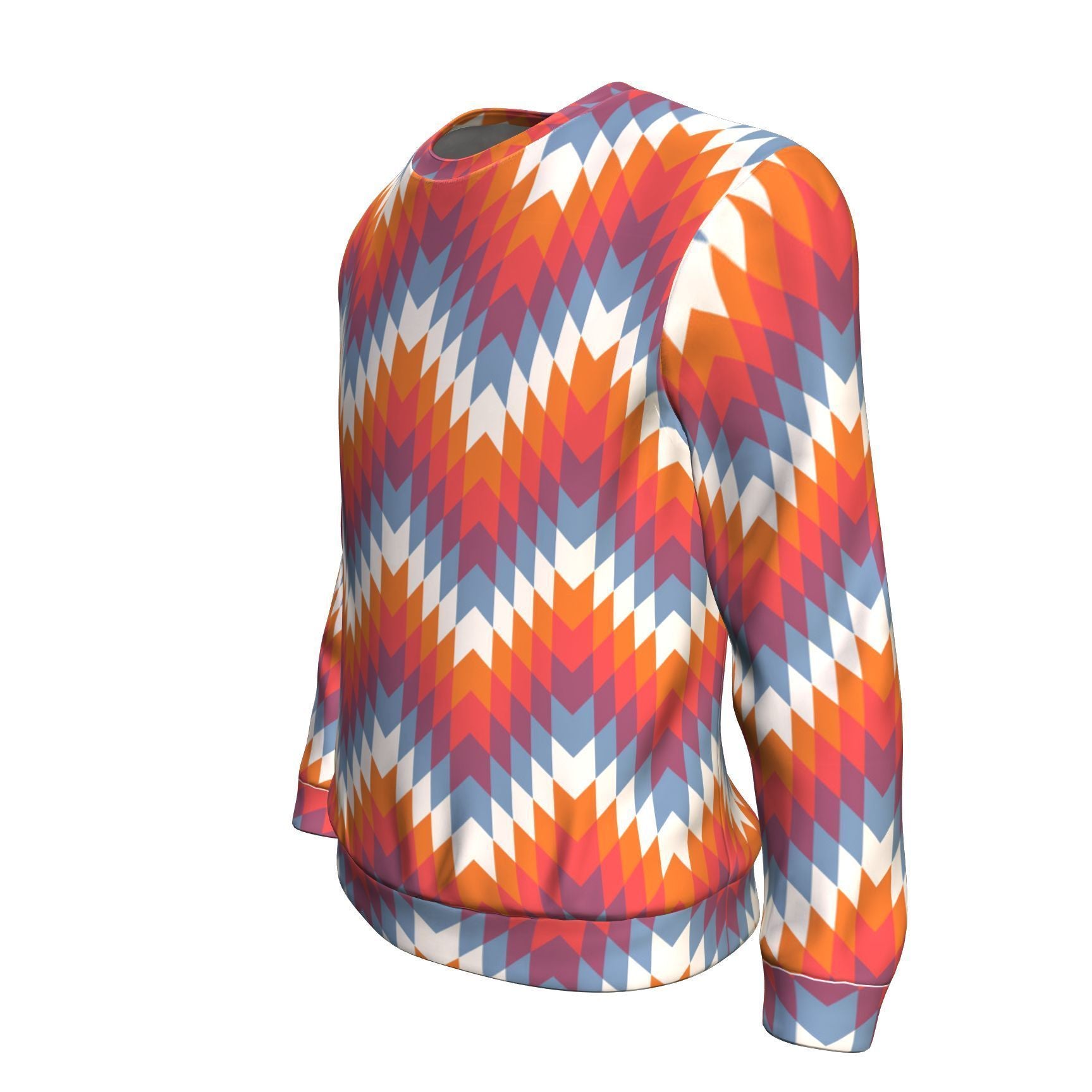 Indians Native American Navajo Aztec Tribal Print Men Crew Neck Sweatshirt-grizzshop