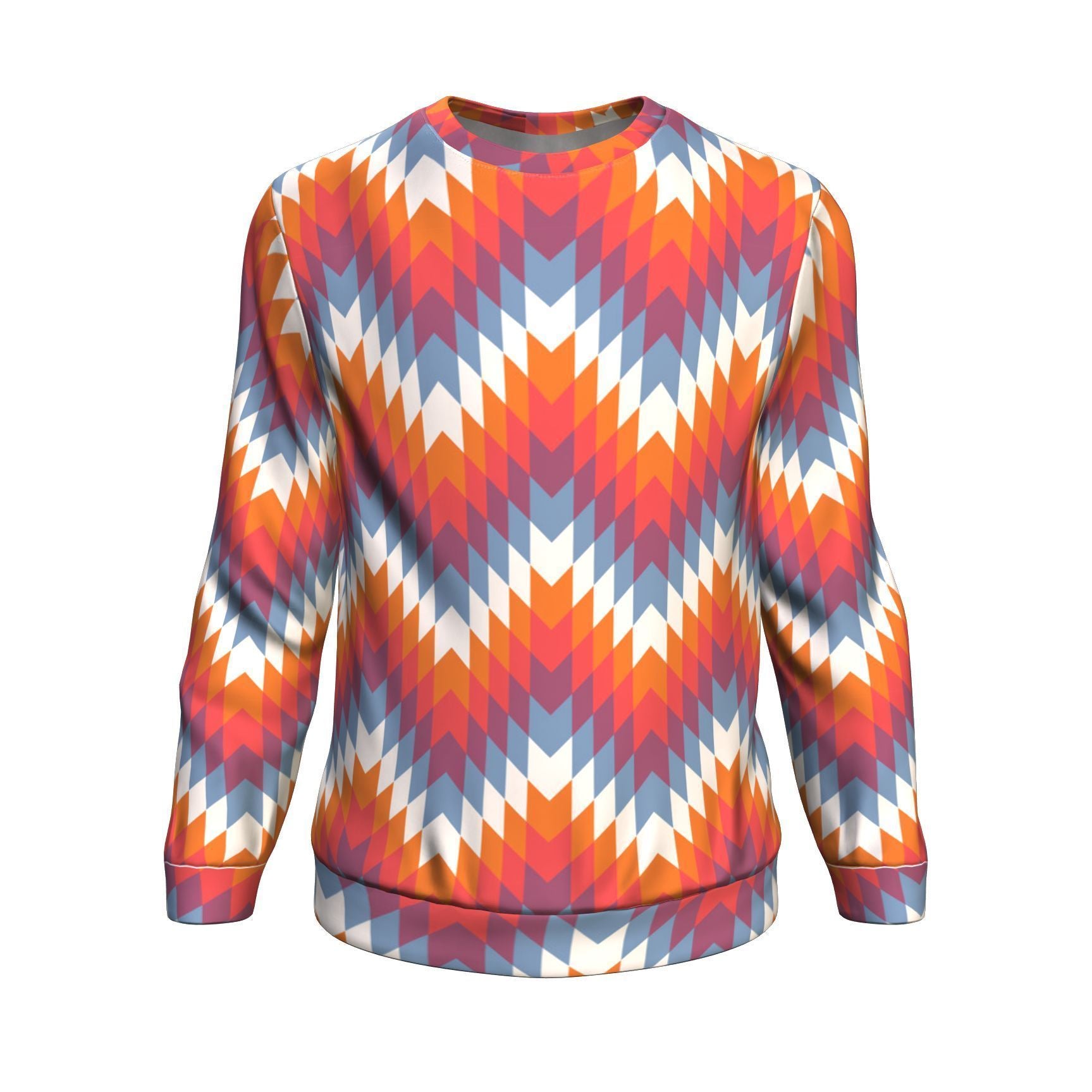 Indians Native American Navajo Aztec Tribal Print Men Crew Neck Sweatshirt-grizzshop